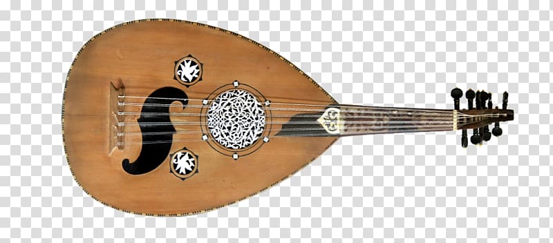 Oud Banjo guitar Luthier Andalusian classical music, guitar transparent background PNG clipart