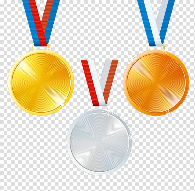 Silver medal Gold medal Bronze medal, Gold and silver bronze transparent background PNG clipart