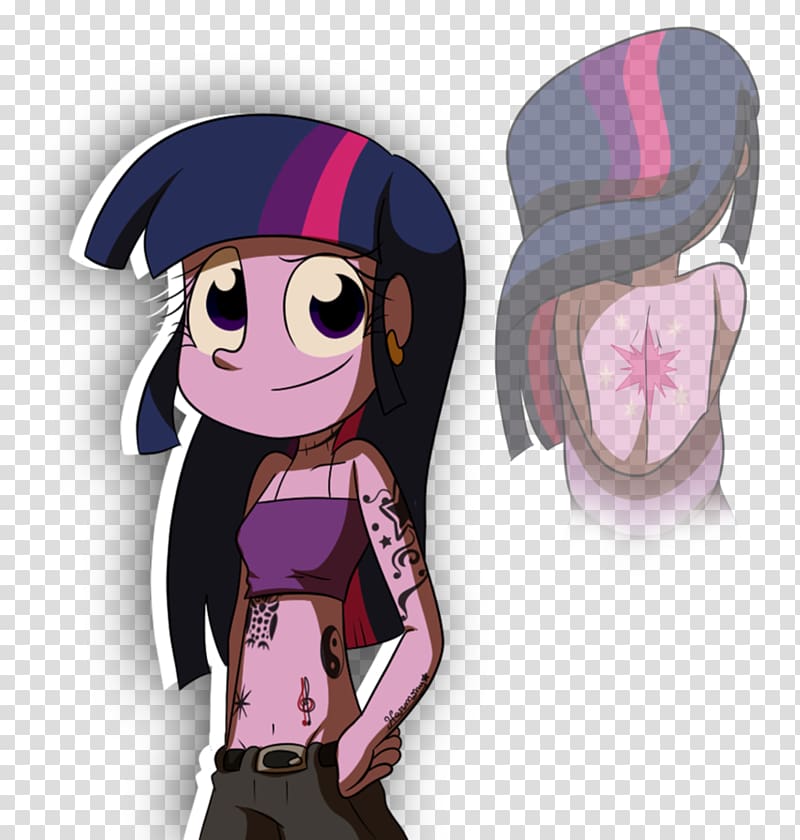 Twilight Sparkle Pinkie Pie Equestria Rainbow Dash, tattoo girl transparent background PNG clipart