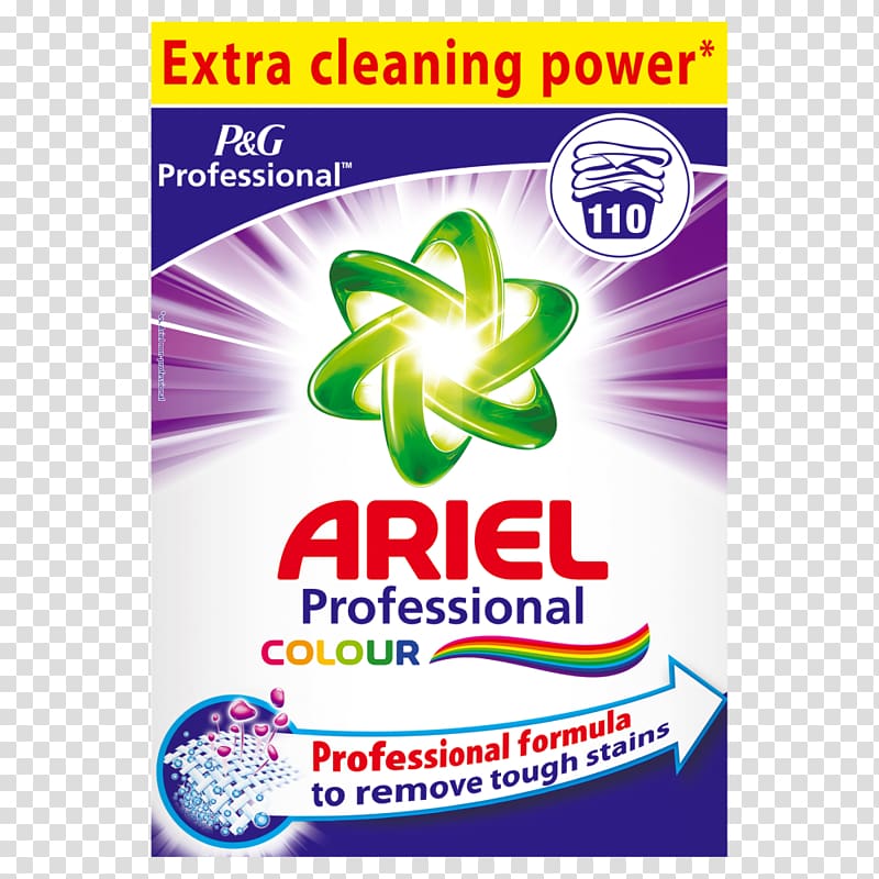 Ariel Laundry Detergent Bleach Washing, Washing Powder transparent background PNG clipart