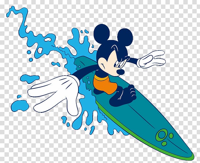 Mickey Mouse Pluto Surfing , surfing transparent background PNG clipart