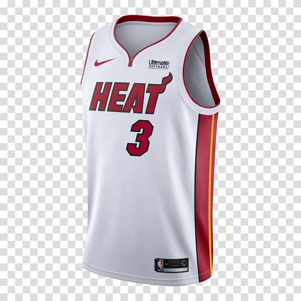 Miami Heat 2017–18 NBA season Jersey Swingman Nike, nike transparent background PNG clipart