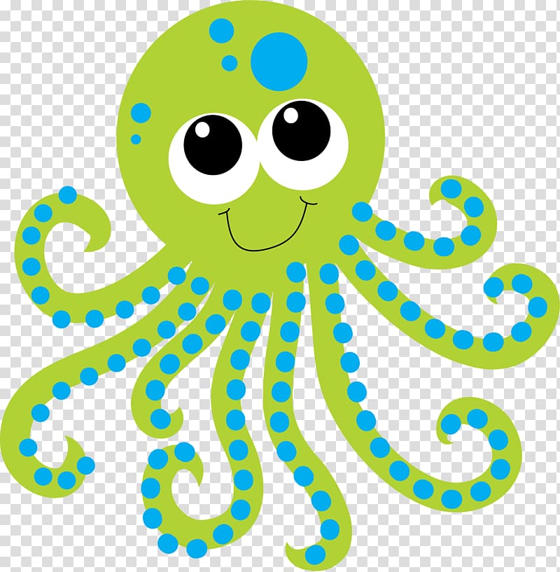 green and blue octopus , Deep sea creature Aquatic animal , octopus transparent background PNG clipart