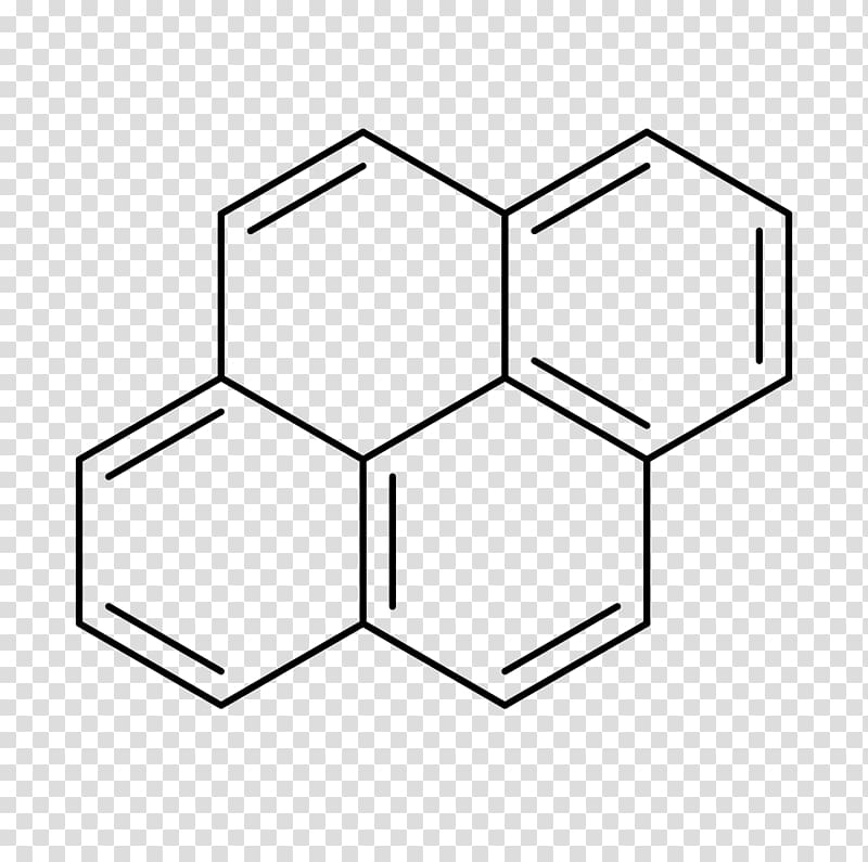 Pyrene Polycyclic aromatic hydrocarbon Chemical structure Polycyclic compound, others transparent background PNG clipart