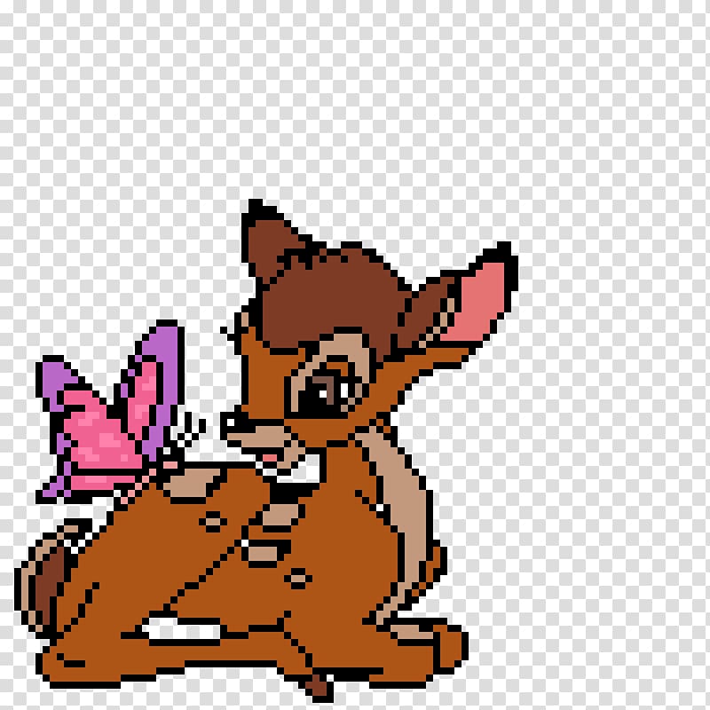 Drawing Thumper Pixel art , street artist bambi transparent background PNG clipart