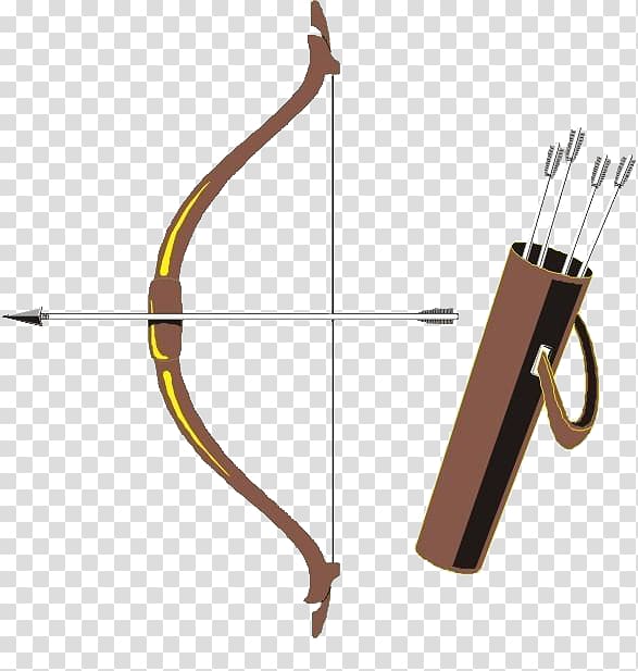 Archery Arrow Illustration, Free bow to pull the material transparent background PNG clipart