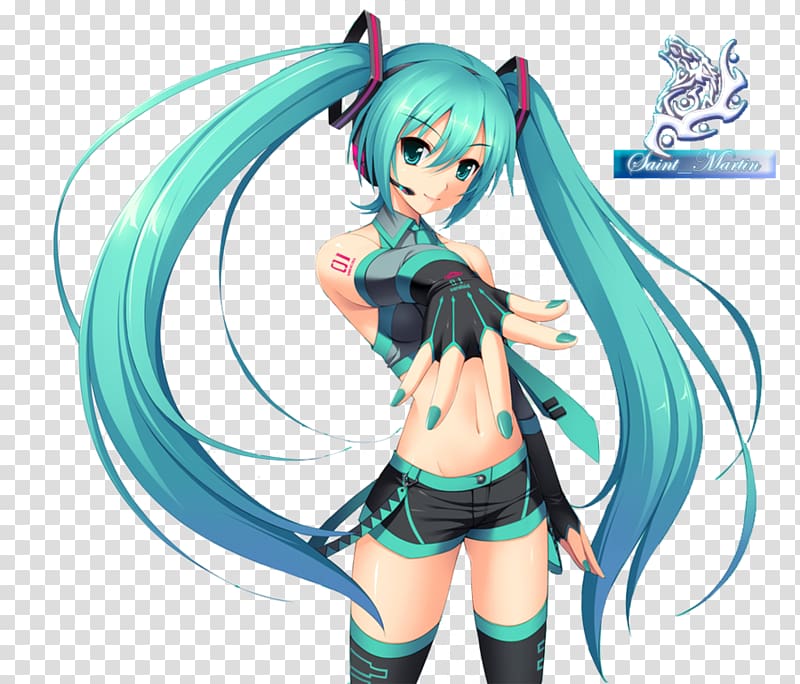 Hatsune Miku Vocaloid 3 Crypton Future Media Anime, hatsune miku transparent background PNG clipart