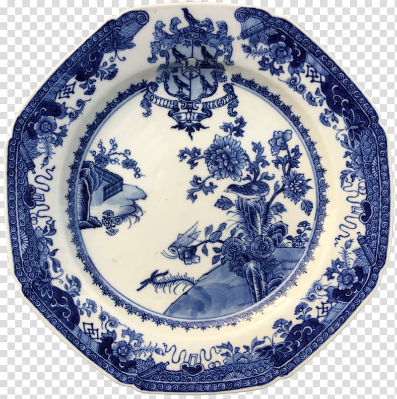 Tableware Platter Plate Porcelain Blue and white pottery, qian transparent background PNG clipart