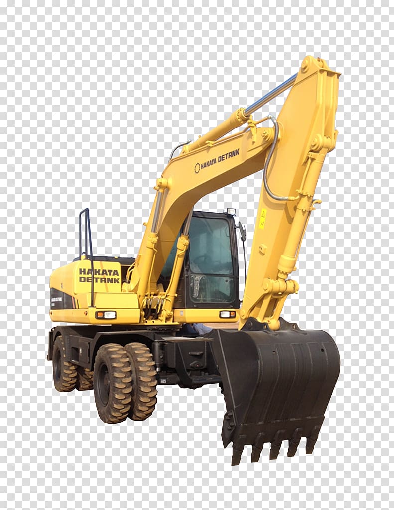 Heavy Machinery Bulldozer Excavator Wheel tractor-scraper, excavator transparent background PNG clipart