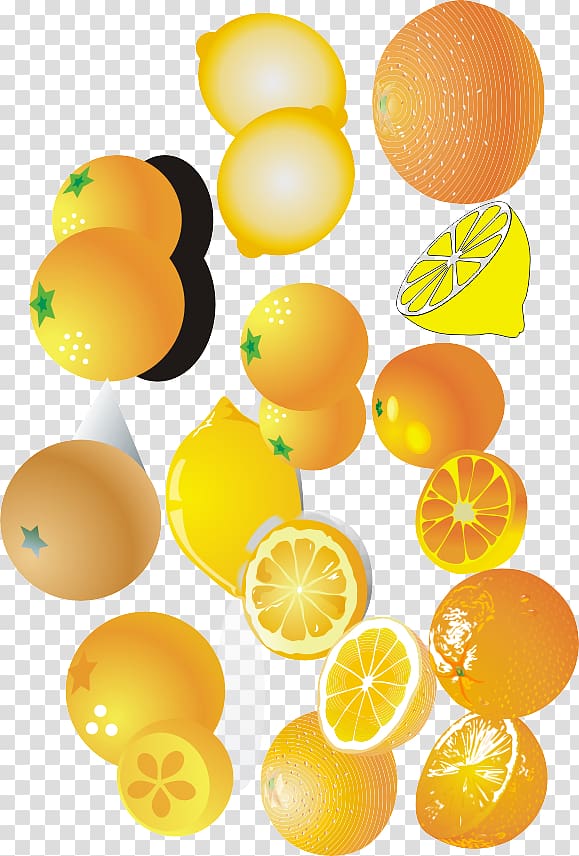 Lemon Mandarin orange Valencia orange, Orange Oranges transparent background PNG clipart