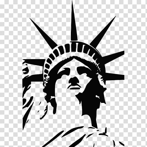 Statue of Liberty Silhouette , statue of liberty transparent background PNG clipart
