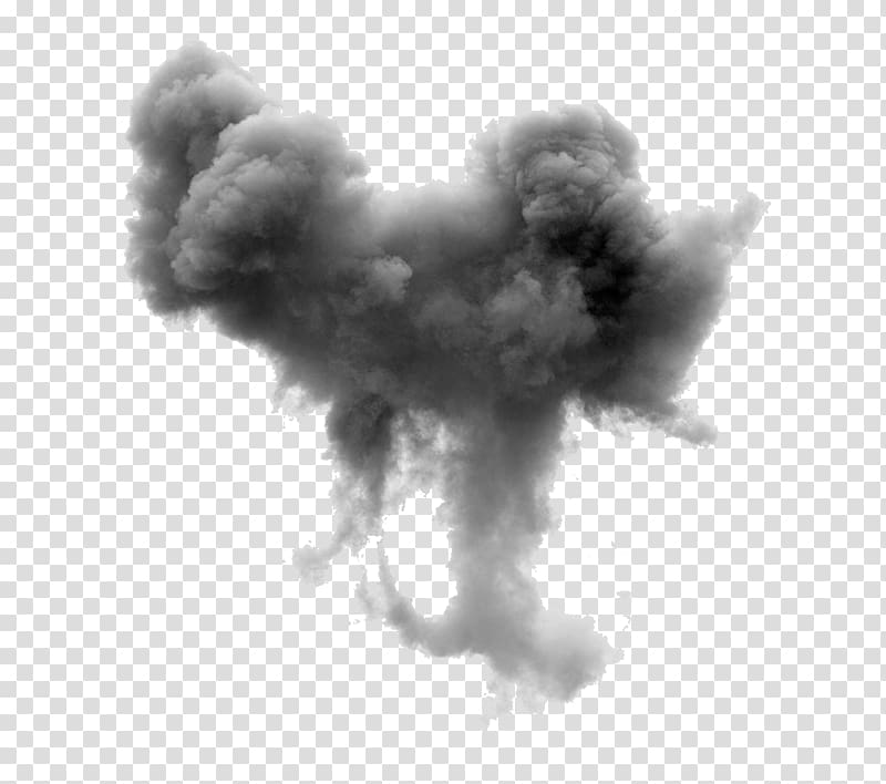 black explodes smoke transparent background PNG clipart