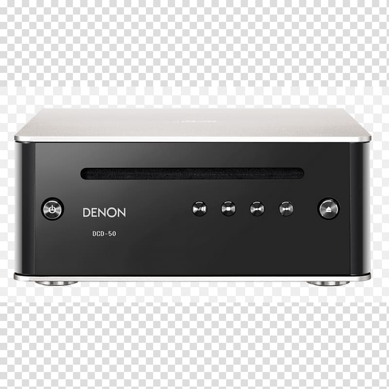 CD player Denon Compact disc Audio power amplifier Super Audio CD, turntables transparent background PNG clipart