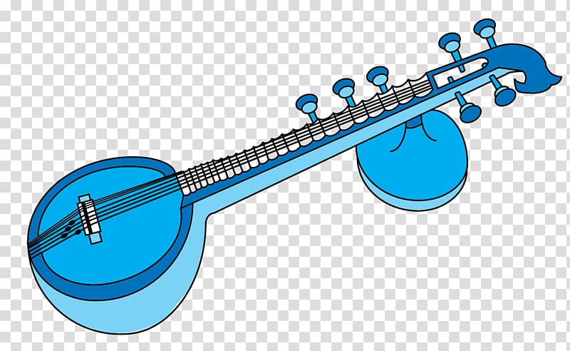 Veena Musical Instruments Music of India , Sitar transparent background PNG clipart