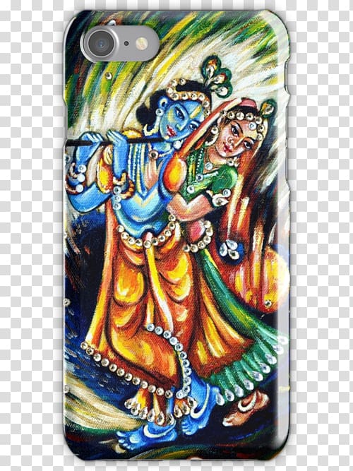 Radha Krishna Art Painting, krishna transparent background PNG clipart