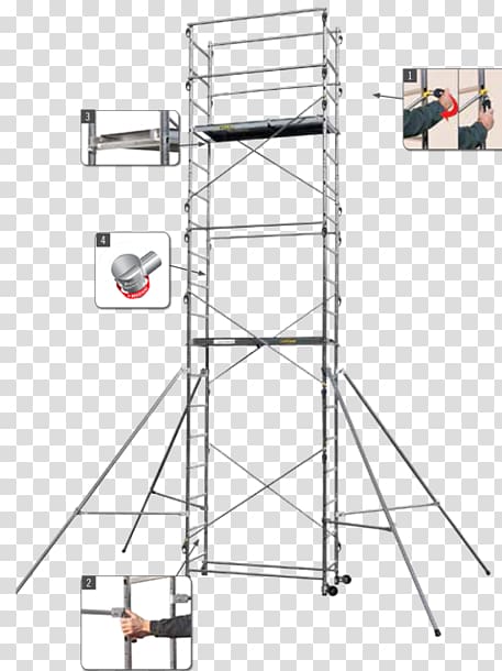 Scaffolding Labor Ladder Aluminium Metal, ladder transparent background PNG clipart