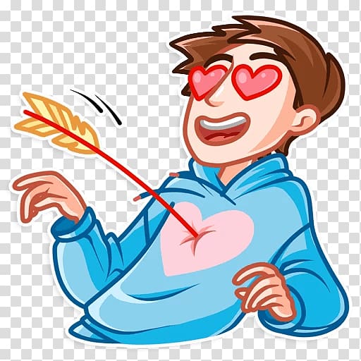 Telegram Sticker VK Love , read story transparent background PNG clipart