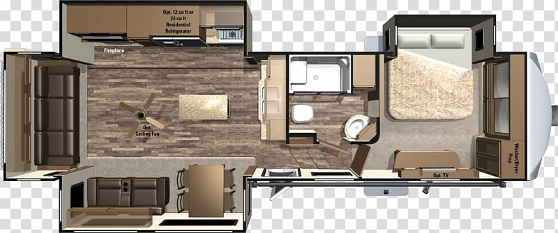 Fifth wheel coupling Campervans Caravan Highland Ridge Floor plan, plan sofa transparent background PNG clipart