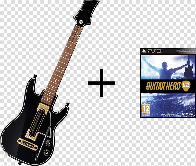 Guitar Hero Live Bass guitar DJ Hero 2 Guitar controller, Guitar hero transparent background PNG clipart
