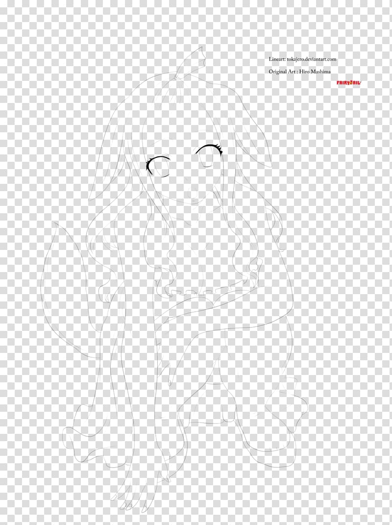 Drawing Line art Cartoon Sketch, mirajane strauss transparent background PNG clipart