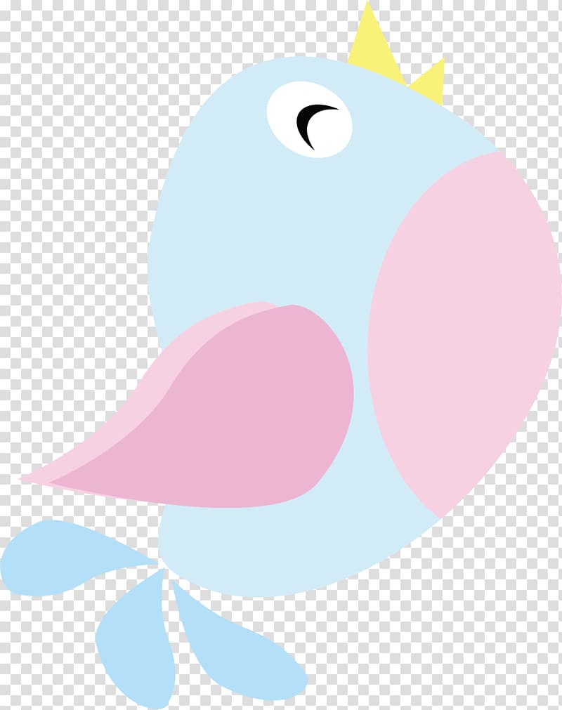 Bird Cartoon Blue, Blue cartoon bird transparent background PNG clipart