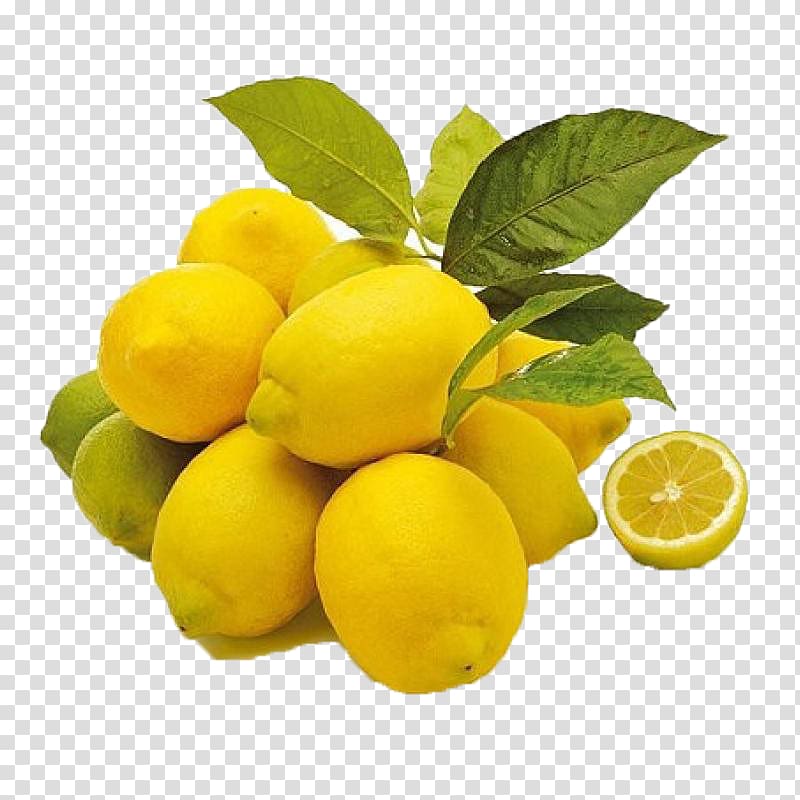 Lemon juice Tangerine Food Lime, Fresh lemon transparent background PNG clipart
