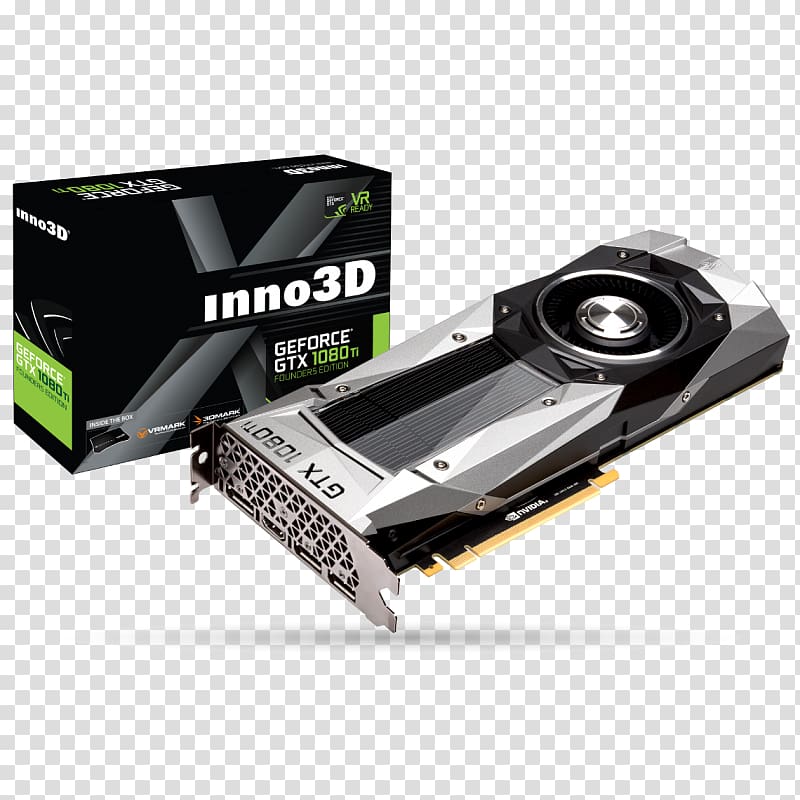 Graphics Cards & Video Adapters NVIDIA GeForce GTX 1080 Ti Founders Edition NVIDIA GeForce GTX 1070 GDDR5 SDRAM Inno3D, nvidia transparent background PNG clipart