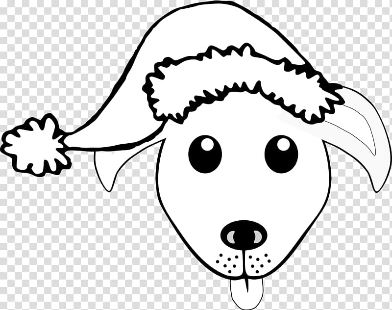 Christmas lights Santa Claus Christmas ornament , a dog with a hat transparent background PNG clipart