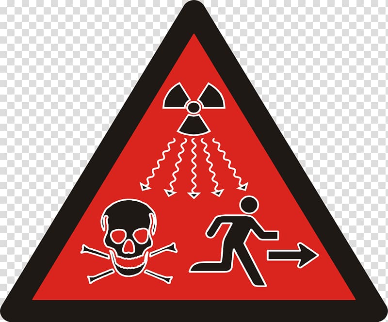 Ionizing radiation Hazard symbol Sign, Warning Sign transparent background PNG clipart