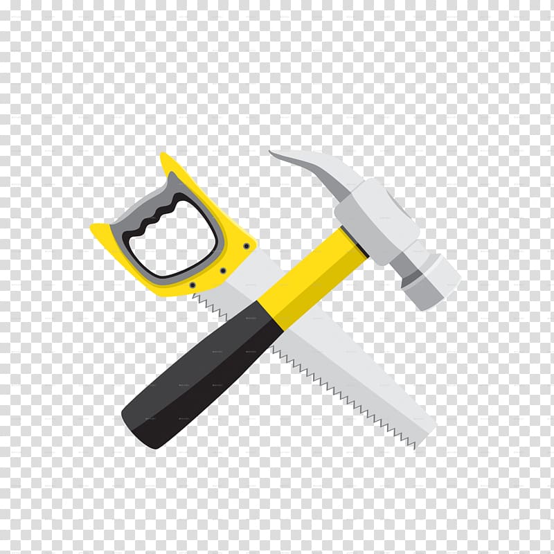 Hammer Hand Saws Tool, saw transparent background PNG clipart