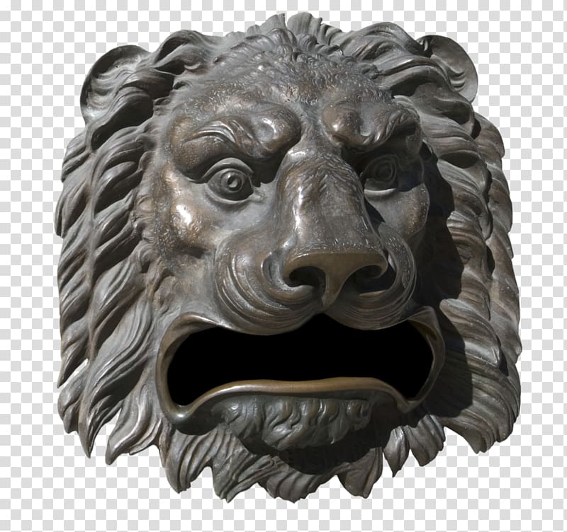 Lionhead rabbit Sculpture Statue, Lions Head transparent background PNG clipart