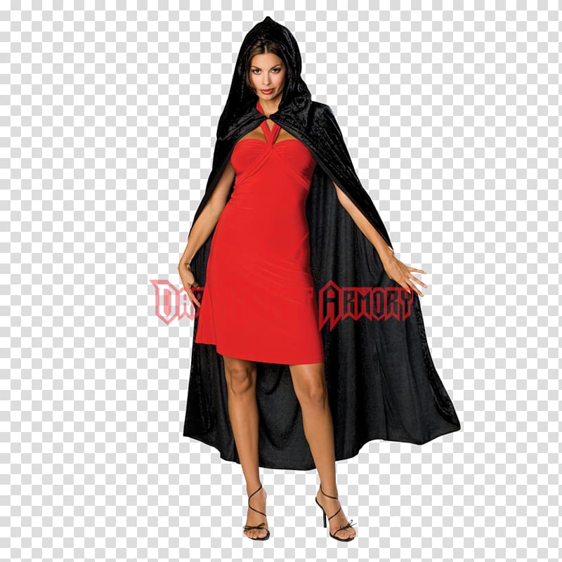 Robe Velvet Cape Cloak Hood, cloak&dagger transparent background PNG clipart