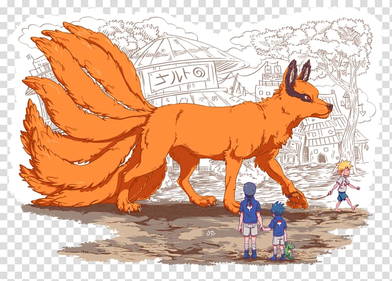 Naruto Uzumaki Sasuke Uchiha Kurama Hinata Hyuga, naruto, orange, chibi,  vertebrate png