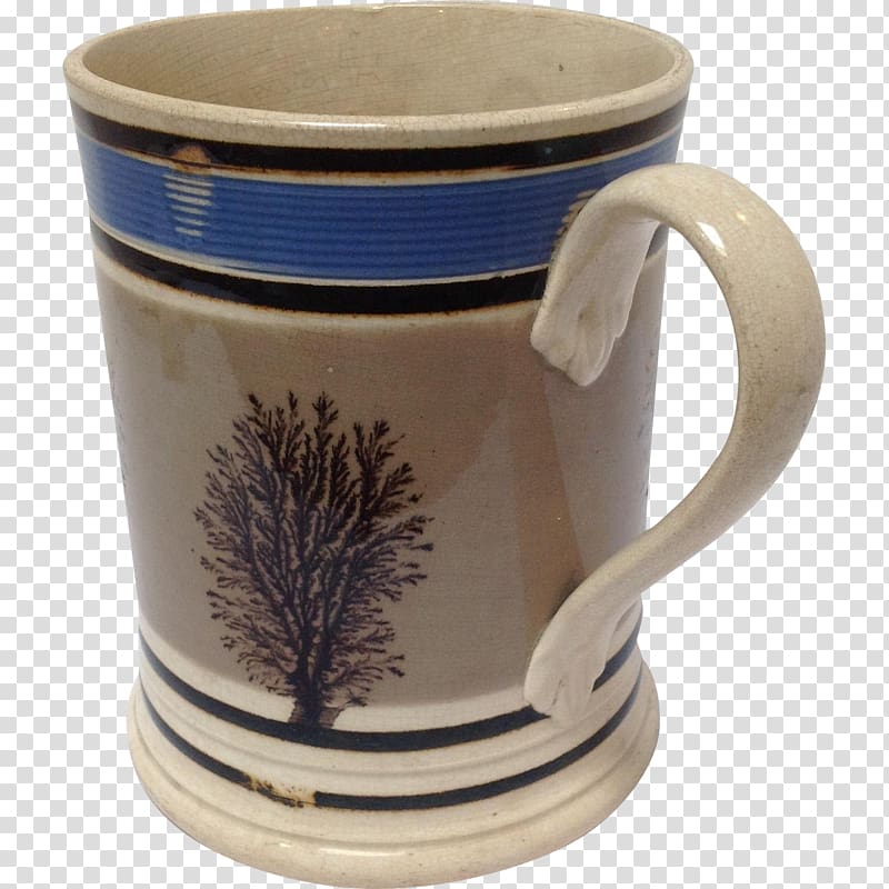 Coffee cup Pottery Mug Antiques of River Oaks Ceramic, the blue and white porcelain transparent background PNG clipart