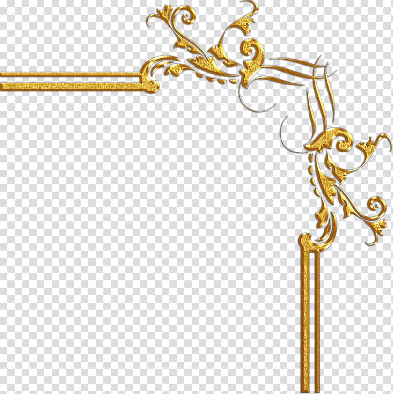 Gold Raster graphics , gold corner transparent background PNG clipart