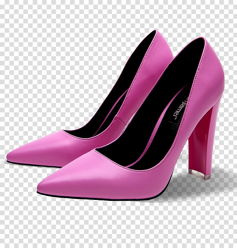 T-shirt Shoe High-heeled footwear Clothing, Pink high heels transparent background PNG clipart