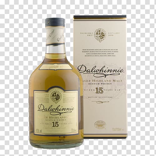 Liqueur Dalwhinnie distillery Whiskey Single malt whisky Scotch whisky, Fifteen years transparent background PNG clipart