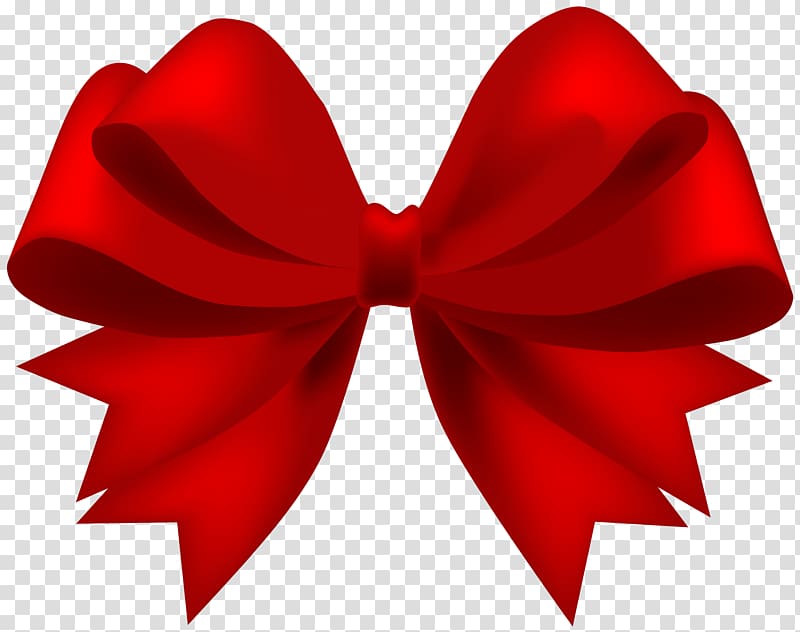 red bow illustration, Red , Red Bow transparent background PNG clipart
