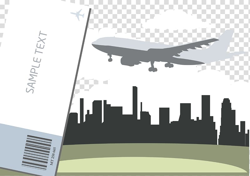 Airplane Flight Aircraft Skyline, aircraft transparent background PNG clipart