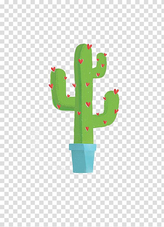 green and red cactus illustration, Cactaceae Drawing Creative illustration Illustration, cactus transparent background PNG clipart