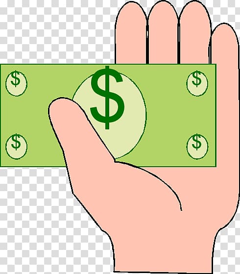 Thumb Green Human behavior Currency symbol , hand Money transparent background PNG clipart