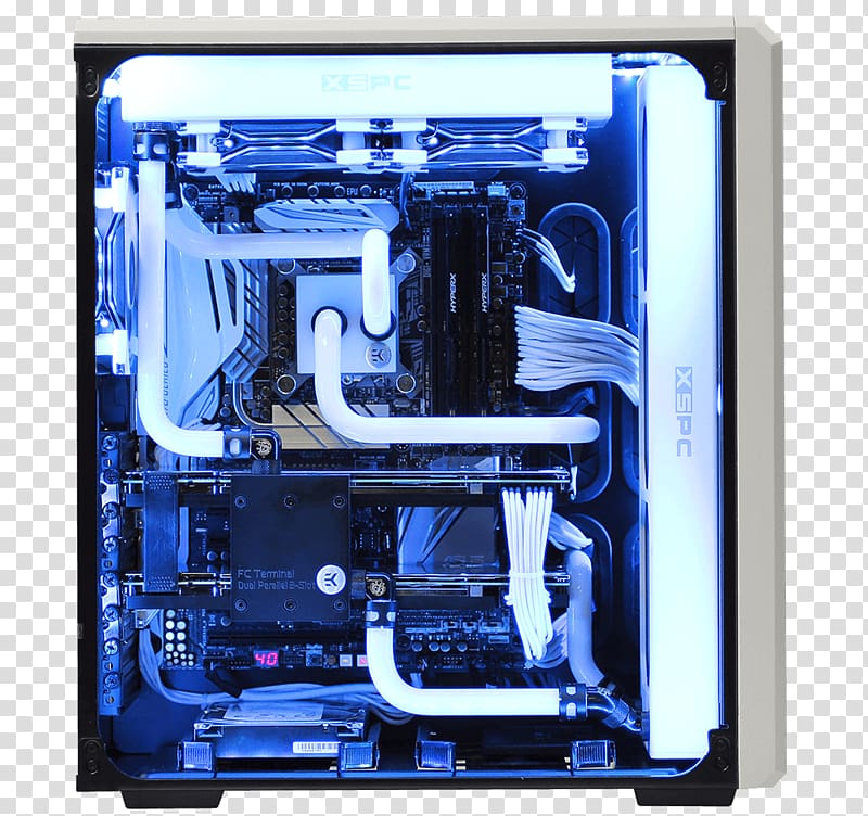 Computer Cases & Housings Computer System Cooling Parts Water cooling Gaming computer Homebuilt computer, Computer transparent background PNG clipart