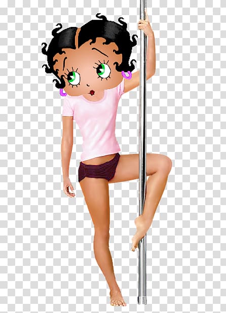 Betty Boop Pole dance Cartoon, pole dancing transparent background PNG clipart
