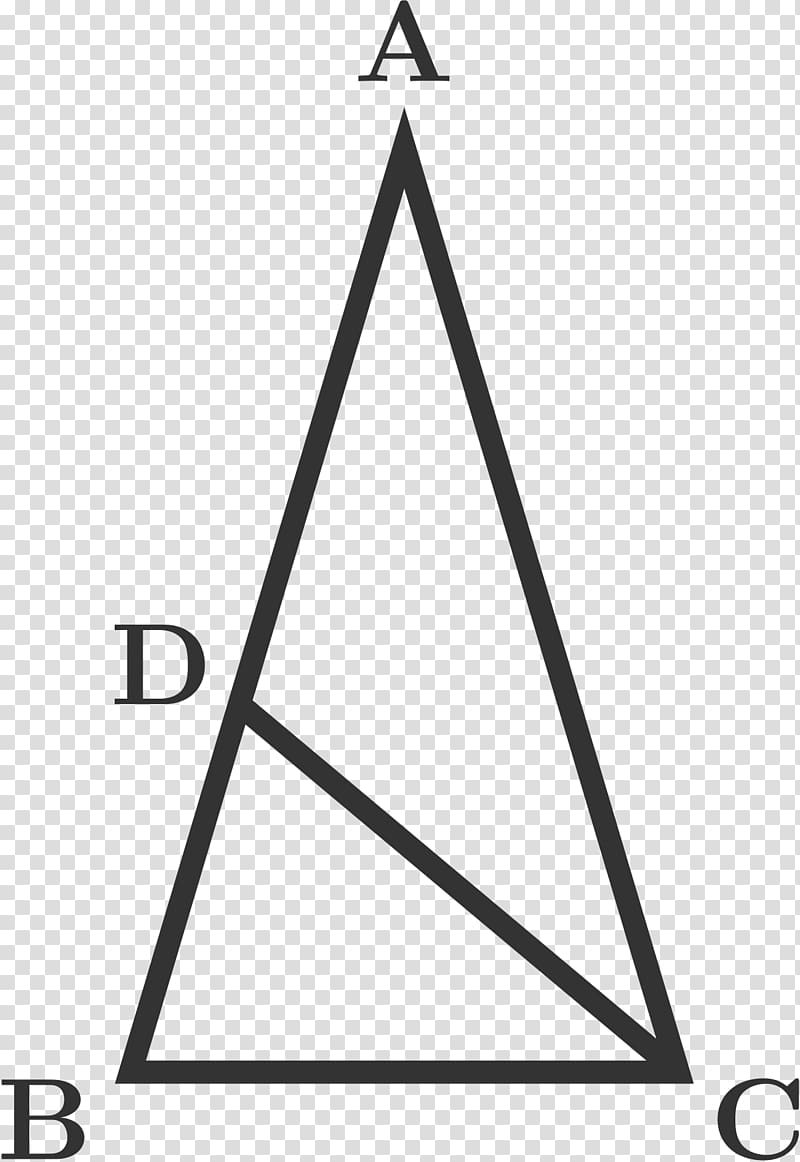 Isosceles triangle Altitude Line, triangle transparent background PNG clipart