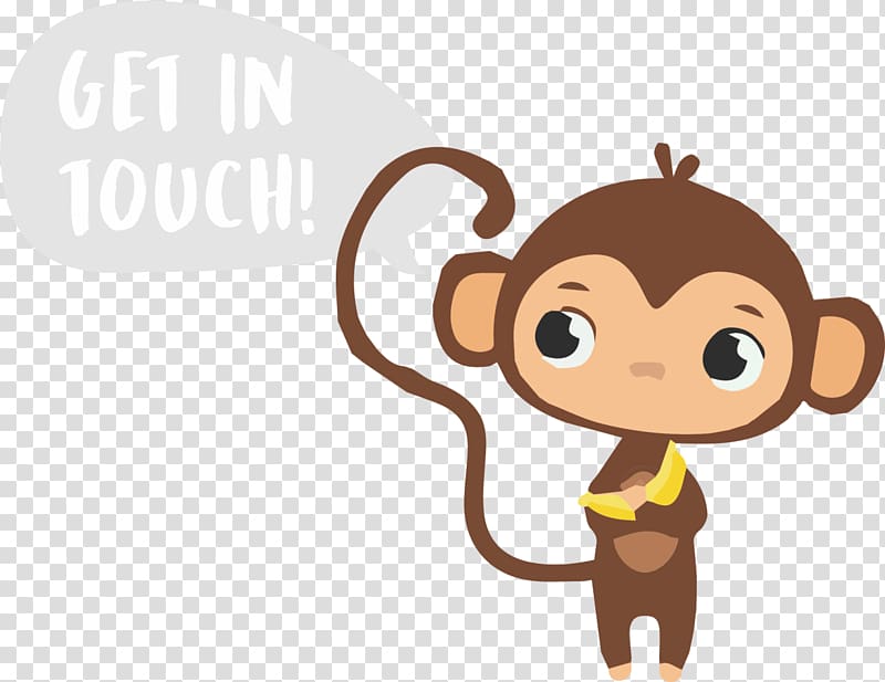 Monkey Primate Kiaat Ridge Pre-Primary School Finger , get in touch transparent background PNG clipart