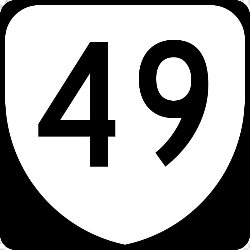 Route 491 New Jersey Route 49 Ohio Highway shield New Jersey Turnpike, number 1 transparent background PNG clipart