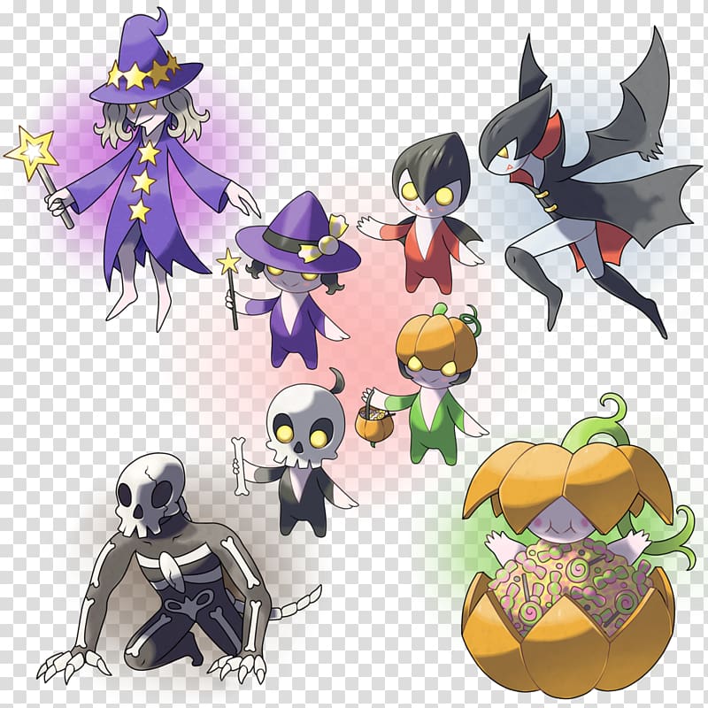 Pokémon Sun and Moon Halloween Hoopa Art, pokemon transparent background PNG clipart