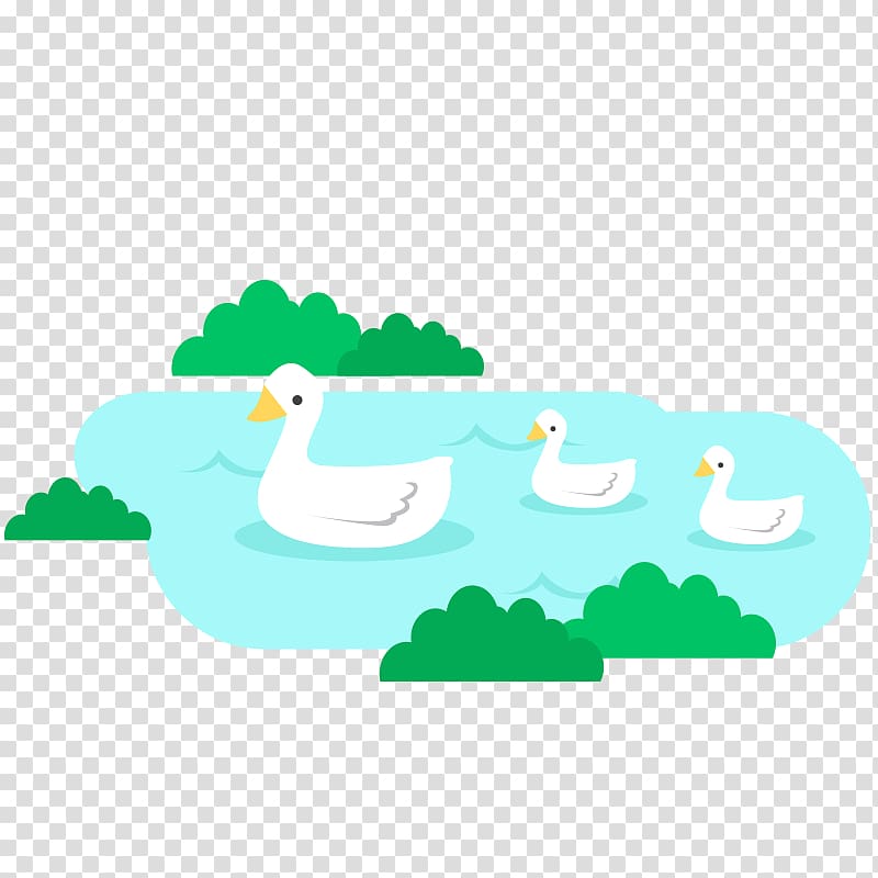 Duck Green , Swan Lake transparent background PNG clipart