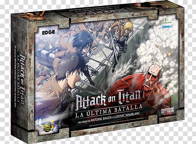 Cooperative board game Attack on Titan: The Last Stand Cryptozoic Entertainment Attack on Titan Deckbuilding Game, Ataque a los titanes transparent background PNG clipart