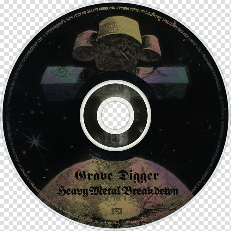 Compact disc Heavy Metal Breakdown Grave Digger I Be That Muthafucka Da Exorcist Returns, heavy metal music transparent background PNG clipart